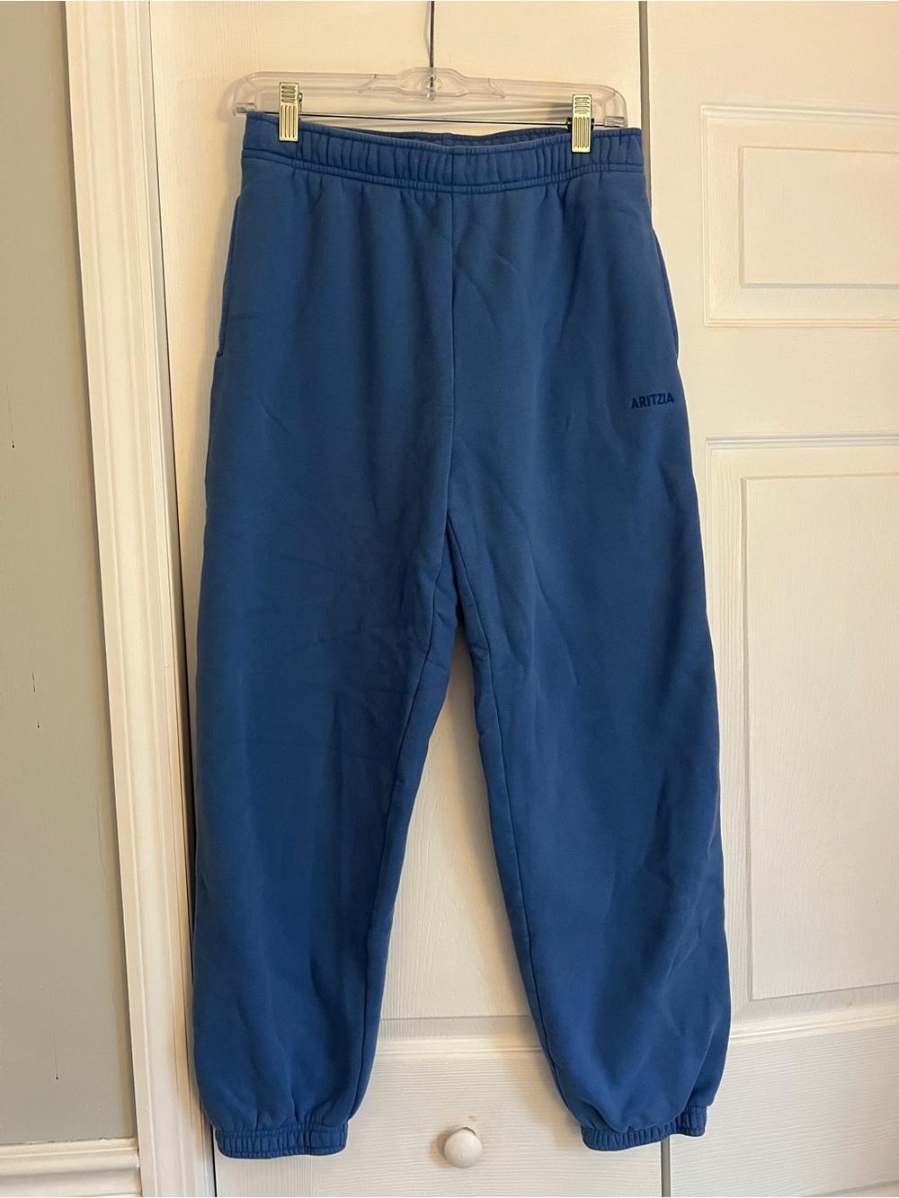 Aritzia Megafit Blue Sweatfleece Joggers